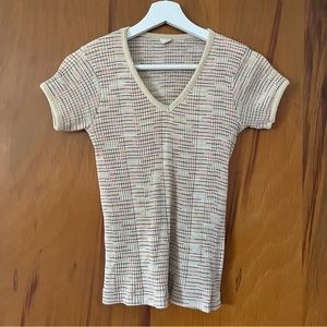 Vintage Striped Knit T-shirt